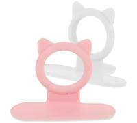 Yardwe 2 Pièces Lève-couvercle de Toilettes Forme Animale, en Silicone | Couvercles Wc, Compatible Plupart des Sièges, Finition Lisse, Usage Maison et Sanitaires Publics
