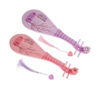 Yardwe 2 Pièces Musical Luth Pipa Garçon Fille Jouable Miniature Décoratif pour Éveil Musical et Interaction Parent-garçon Fille