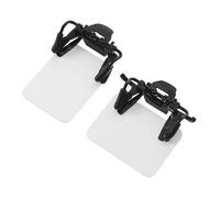 Yardwe 2 Pièces Patch de Cible de Tir Blanc en Abs Clip Réglable pour Lunettes Anti-aveuglement Confortable pour Tir à l'arc et Sportif