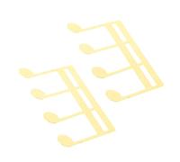 Yardwe 2 Pièces Pince à Musique Métal Doré Support Clips pour Partitions Piano Guitare Lyre Fixateur de Pages et Élégant pour Musiciens