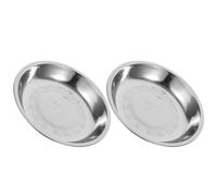 Yardwe 2 Pièces Plateau de Pesée de Rechange 8,5 Pouces en Acier | Plateau pour Balance Mécanique, Surface Lisse Polie, Bords Arrondis, Argenté, Usage Service Alimentaire et Laboratoires