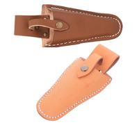 Yardwe 2 Pièces Pochette en Cuir de Vachette pour Sécateur et Couteau de Jardinage, Protection Robuste et Polyvalente pour Travaux Extérieurs Lourds, Style Vintage Classique