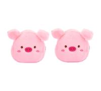 Yardwe 2 pièces Pochette Monnaie Rembourrée Peluche Petite Pochette Zippée Portable pour Rangement de Cartes et Clés Sac de Rangement Pratique pour Petits Objets Usage Quotidien