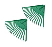 Yardwe 2 Pièces Râteau à Plastique Outil de Nettoyage de Jardin Ergonomique pour Ramassage des Débris et Entretien de Pelouse pour Jardiniers Amateurs et