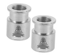 Yardwe 2 pièces Support de Rôtisserie Réglable Chromé Accessoire de Remplacement pour Barbecue Gaz Fourche à Fixation Stable pour Cuisson Uniforme Plein Air