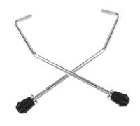 Yardwe 2 pièces Support Tom Drum Ajustable Métal Argenté Accessoire Instrument Percussion Stable et Facile à Monter pour Batterie