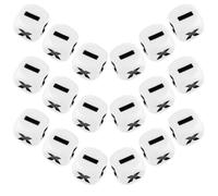 Yardwe 20 Pièces Dés Mathématiques Ensemble de Dés à Faces pour Apprentissage de Addition Soustraction Outils Éducatifs Portables pour Garçon Fille Classe et Activités de Maternelle