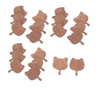 Yardwe 20 Pièces Mini Kitchen Toys Wooden Cutting Boards for Dollhouse Food Accessories Miniature Kitchen Accessories for Childrens Creative Play and Craft Projects