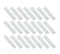 Yardwe 20 Pièces Plaque D’électrode pour Batterie au Sel et Batterie Fruit, Cuivre Argenté, Connexion Facile aux Multimètres et Fils, pour Démonstrations en Classe, Projets D’équipe