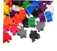 Yardwe 200 Jetons De Jeu Piquets De De De Jeu en Bois Matériel De Manipulation Mathématique Mini-Compteurs De Classe Colorés