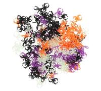 Yardwe 200 Pièces Halloween Bague Araignée en Plastique Petite Araignée | Créatif, pour Fête Costumée et Chasse aux Bonbons, Accessoire Léger, Forme Araignée, pour Tout-petits Couleur Aléatoire