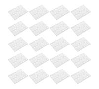 Yardwe 24 Feuilles Autocollants Adhésifs Transparents pour Faux Ongles | Protection Imperméable, Format Compact de Voyage, Limite le Soulèvement, Type Invisible