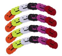 Yardwe 24 Pièces Citrouille Brodés DIY Accessoires Feutrine Halloween Colorés Décorations Intérieures et Extérieures Activités Famille
