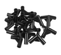 Yardwe 24 Pièces de Connecteurs pour Tente de Canopée en PE Noir, Accessoires de Tente Résistants la Corrosion et Haute Plasticité, pour Camping et Installation de Tonnelle