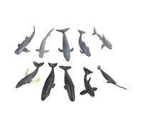 Yardwe 24 pièces Jouets Miniatures Animaux Marins Ensemble de Figurines Éducatives pour Jeux Aquatiques et Décoration Aquarium