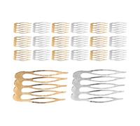 Yardwe 24 Pièces Metal Slide Hair Combs Teeth Decorative Side Combs For Women And Bridal Veil Accessories For Fine And Thick Hair Styling