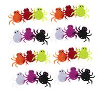 Yardwe 24 Pièces Patches Brodés Halloween Feutre Accessoires DIY Colorés Non Décolorants pour Costumes Décorations Intérieures et Extérieures Réparation de Vêtements et Projets Créatifs