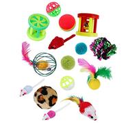 Yardwe 24pièces Jouets pour Et De Jouets à Plumes Et avec Cloches pour Amusement Et Fait Maison
