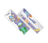 Yardwe 2feuilles Toise De Croissance Murale Autocollant Astronaute Pour Garçon Fille Décoration Chambre Garçon Fille Thème Espace Mesure Stickers Muraux