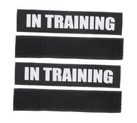 Yardwe 2paires Gilet Réfléchissant pour Chiens Autocollants Amovibles pour Écussons De Service Et Étiquettes pour Animaux Conception Auto-adhésive Et Pratique