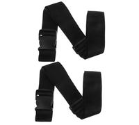 Yardwe 2pièce Sangle à Bagages Robuste pour Compression Et Attache Sangle Utilitaire avec Boucle à Dégagement Rapide De Bagage Noire