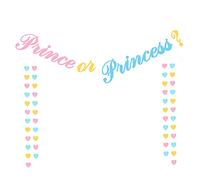 Yardwe 2Pièces Bannières Colorées Pour Fête Drapeaux Suspendus De Cœur Décoration Pour Shower Événements Spéciaux