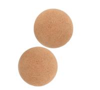 Yardwe 2Pièces Billes de Massage Liège Lot Yoga Auto Massage pour Soulager Tensions Musculaires Outil Polyvalent pour Relaxation