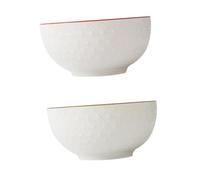 Yardwe 2pièces Bol Céramique pour Servir pour Soupes Et Nouilles Design Pratique Et Élégant Résistant Et Facile à Nettoyer Parfait pour Repas Famille Ou Entre