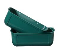 Yardwe 2pièces Mangeoire Automatique pour Volaille Trough De Nourriture Suspendu Capacité pour Poules Canards Et Chèvres Et Pratique