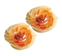 Yardwe 2pièces Modèles Réalistes De Pâtes Spaghetti Factices avec Sauce Décorations Alimentaires Lot pour Restaurant Maison Éducation Et Fêtes