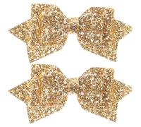 Yardwe 2pièces Pinces à Cheveux à Nœud Avec Paillettes Accessoires Pour Cheveux De Fille Coiffure Élégante Pour Bal Et Fête