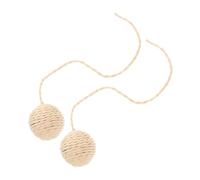 Yardwe 2pièces Replacement Cat Scratching Post with Tail Sisal Ball Interactive Toy for Indoor Cats Durable and Stylish Accessory