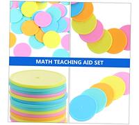 Yardwe 3 Ensembles Disques Ronds Enseignement Mathématique pour École Math Discs par Set Couleurs Aléatoires Accessoires Pédagogiques pour Comptage et Apprentissage