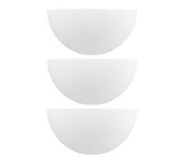 Yardwe 3 Pièces Abat-jour en Plastique Blanc 25mm Forme Champignon pour Lampe de Table et Lampadaire, Diffusion Lumineuse, Décoration Home-déco Moderne et Simple