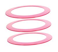 Yardwe 3 pièces Anneaux de Jonglage Plastique Anneaux et Résistants pour Jeux Extérieur Lancer et Attraper de Portables pour Spectacles de