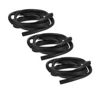 Yardwe 3 Pièces Bande de Protection Planche de Surf Fournitures de pagaie pour Sup Bande de Protection du Bord Paddleboard Soup Paddle Edge Guard PVC Noir