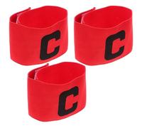 Yardwe 3 Pièces Brassard Résistant à l'usure pour Coupe du Monde, Brassard Capitaine en Nylon Ajustable, Accessoire de Football Portable pour Basketball et Hockey