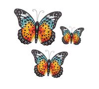 Yardwe 3 Pièces Décoration Murale Lampes Solaires En Plein Air Décor De Clôture Extérieure Pinata Abeille Décorations D'abeilles Ornements De Jardin Treillis Le Fer