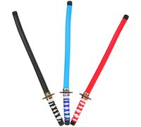Yardwe 3 Pièces Épée Japonaise en Plastique pour Garçon et Filles