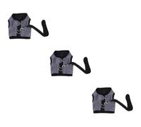 Yardwe 3 Pièces Harnais de Style Gilet Laisse pour Hamster vêtements de Cochon d'Inde Sangle de Traction Respirante Sangle de pour Petit Animal de Compagnie Black