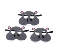 Yardwe 3 Pièces Masque D'animaux Animal En Feutre Masques Kit Animaux En Feutrine Cotillons Animaux Masques D'animaux Pour Adultes Cotillons De La Jungle Masque Dhalloween Tissu Non Tissé