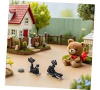 Yardwe 3 Pièces Miniature Dollhouse Gym Equipment Set Mini Gym Model with Treadmill and Fitness Bike for Dollhouse Sports Scenes Compact Exercise Decor for Educational Play