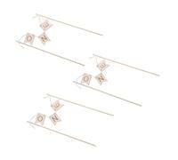 Yardwe 3 Pièces One Cake Topper Bois Décoration Élégante pour Premier Anniversaire Insère Gâteau et Facile à Utiliser pour Fête Garçon Fille