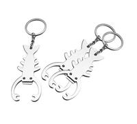 Yardwe 3 Pièces Ouvre Bouteille Forme Homard Porte Clés et Compact Décapsuleur pour Bar à Barbecue Pique et Plein Air