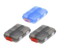 Yardwe 3 pièces Pilulier de Voyage Portable Double Couche Boîte à Compacte pour Camping et Usage Quotidien