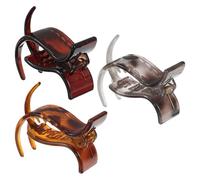 Yardwe 3 Pièces Pinces à Cheveux Ajoutant Volume pour Queue de Cheval Haute en Plastique Résistant la Déformation Accessoires de Coiffure Stylés pour Femmes en Diverses Occasions