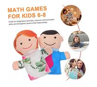 Yardwe 3 pièces Set de Marionnettes à Main Famille Éducatif pour Garçon Fille Parents et Garçon Fille pour Jeux de Rôle et Contes et Adapté Aux Tout Petits