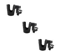 Yardwe 3 Pièces Support de Bouteille Poussette Rotatif avec Pince Antidérapante et Durable Compatible Poussette Garçon Fille et Installation Rapide pour Garçon Fille