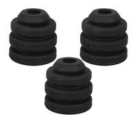 Yardwe 3 Pièces Tapis Antivibrations Trou de 12mm pour Compresseur de Climatiseur Extérieur Résistant aux Intempéries en Caoutchouc pour Installations de Climatisation en Appartement