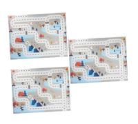 Yardwe 3 Pièces Tapis de Jeu Garçon Fille Mousse Puzzle Tapis Ramper Doux et Durable avec Circuit de Voitures Éducatif Transport pour Garçon Fille Facile à et Transporter
